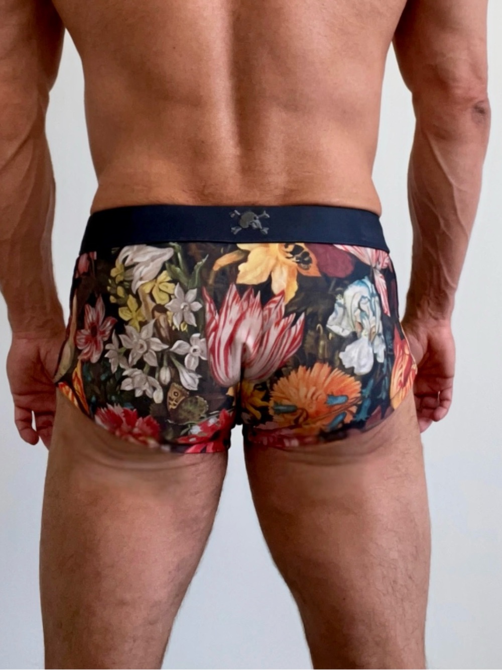 Men's Floral Swim Trunks from Skull & Bones, medium, NWOT - Picture 2 of 5